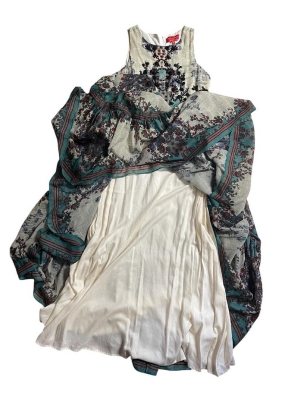 ANTHROPOLOGIE Bhanuni by Jyoti Madera Maxi Dress Sleeveless Floral size 2P - Picture 3 of 16